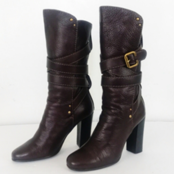 Chloe Shoes - Chloe Paddington Reddish Brown Leather Boots